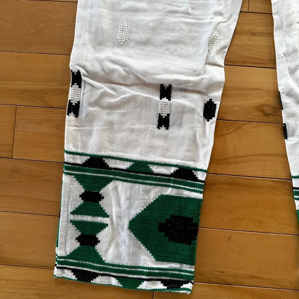 Zara white geometric